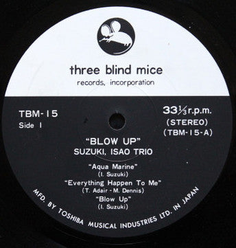 Suzuki, Isao Trio* / Quartet* = 鈴木勲 三* / 四重奏団* : Blow Up = ブロー・アップ (LP, Album, RP)