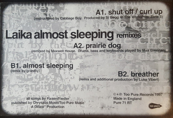 Laika : Almost Sleeping (Remixes) (12")