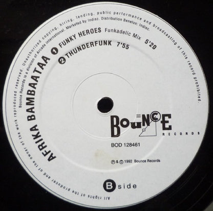 Afrika Bambaataa : Funky Heroes (12")