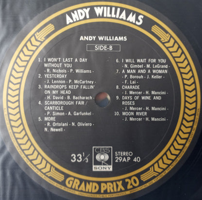 Andy Williams : Grand Prix 20 (LP, Comp)