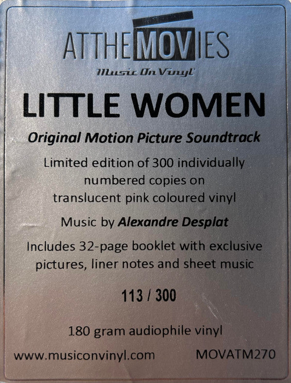 Alexandre Desplat : Little Women (Original Motion Picture Soundtrack) (2xLP, Album, Ltd, Num, Pin)