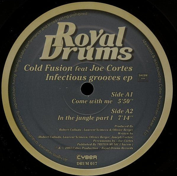 Coldfusion feat Joe Cortes : Infectious Grooves EP (12", EP)