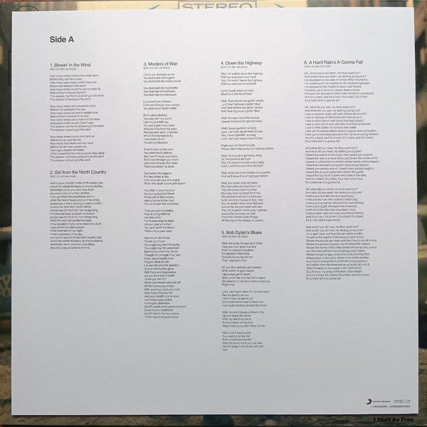Bob Dylan : The Freewheelin' Bob Dylan = 自由自在的鲍勃•迪伦 (LP, Album, Ltd)