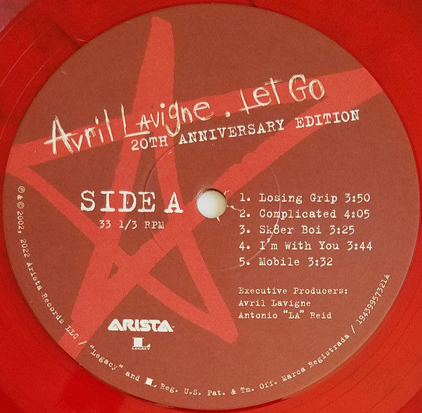 Avril Lavigne : Let Go (2xLP, Ltd, RE, RM, Red)