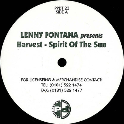 Lenny Fontana Presents Harvest (58) : Spirit Of The Sun (12")