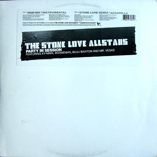 The Stone Love Allstars* Featuring Ky-Mani*, Beenieman*, Buju Banton & Mr. Vegas : Party In Session (12", Maxi)