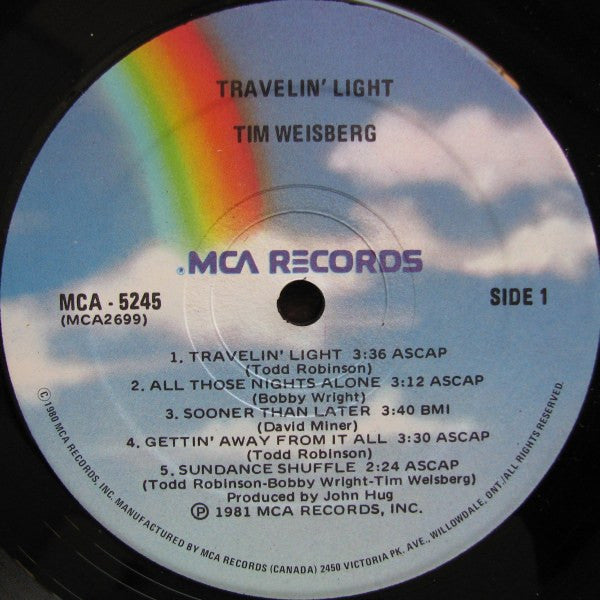 Tim Weisberg : Travelin' Light (LP, Album)