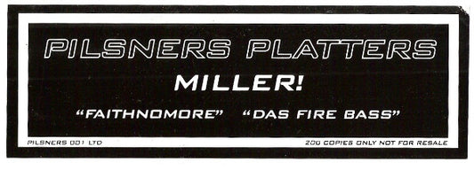 Miller! : Faithnomore / Das Fire Bass (12", Ltd, W/Lbl)