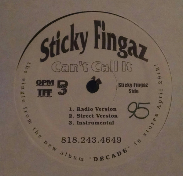 Sticky Fingaz / Mo Thugs* : Can't Call It / All Life Long (12", Promo)