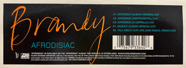Brandy (2) : Afrodisiac (12", Single)