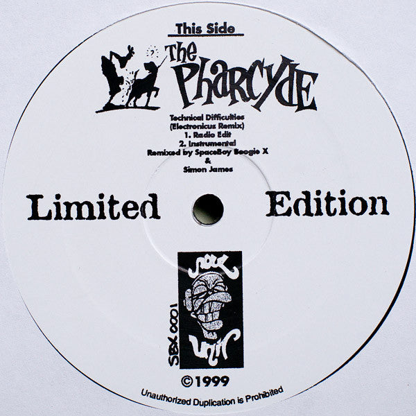 The Pharcyde / SpaceBoy Boogie X : Technical Difficulties / Underground Sound (12", Ltd, Whi)