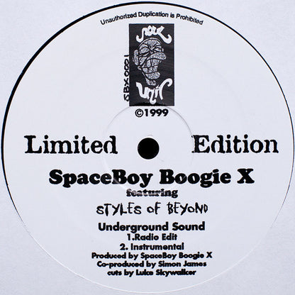 The Pharcyde / SpaceBoy Boogie X : Technical Difficulties / Underground Sound (12", Ltd, Whi)