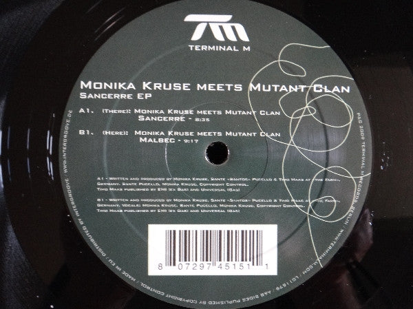 Monika Kruse Meets Mutant Clan : Sancerre EP (12", EP)