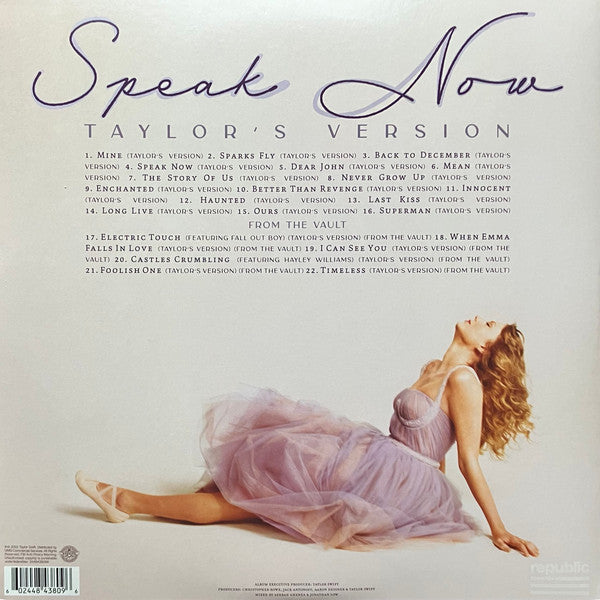 Taylor Swift : Speak Now (Taylor's Version) (3xLP, Album, Lil)