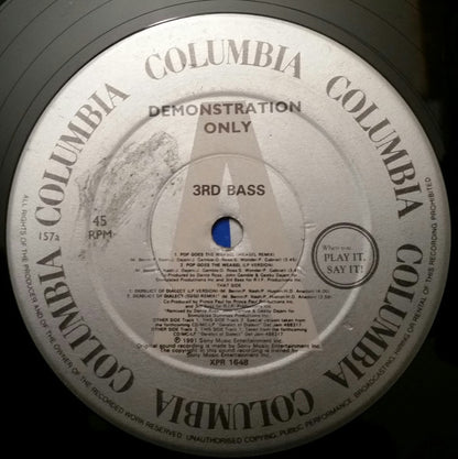 3rd Bass : Pop Goes The Weasel / Derelict Of Dialect (12", Promo)