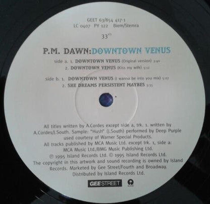 P.M. Dawn : Downtown Venus (12")