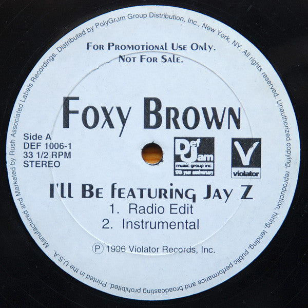 Foxy Brown : I'll Be (12", Promo)