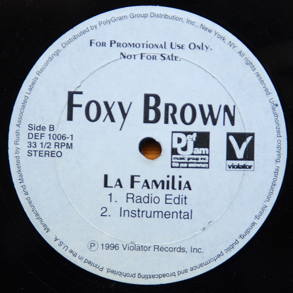 Foxy Brown : I'll Be (12", Promo)