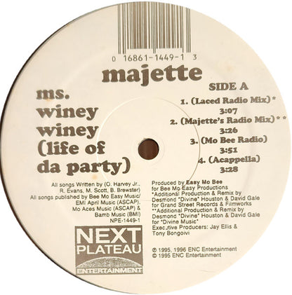 Majette : Ms. Winey Winey (Life Of Da Party) (12")