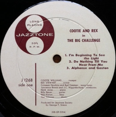 Cootie* & Rex* : Cootie & Rex In The Big Challenge (LP, Album, Mono)