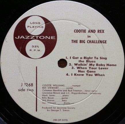 Cootie* & Rex* : Cootie & Rex In The Big Challenge (LP, Album, Mono)