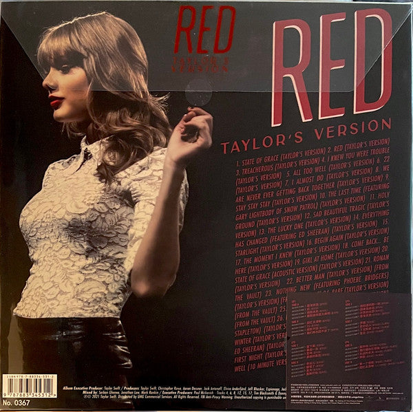 Taylor Swift = Taylor Swift : Red (Taylor's Version) = 红（重制版） (4xLP, Album, Num)