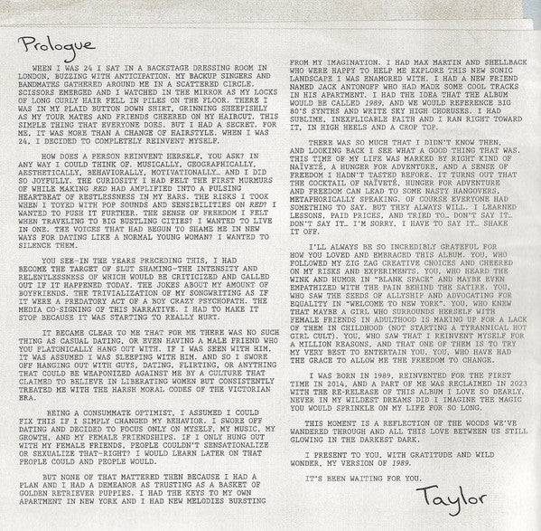 Taylor Swift : 1989 (Taylor's Version) (CD, Album, Dlx, S/Edition, Aqu)