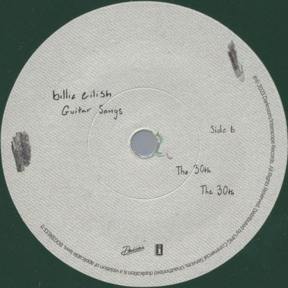 Billie Eilish : Guitar Songs (7", Single, Bioplastic, Ltd, Gre)