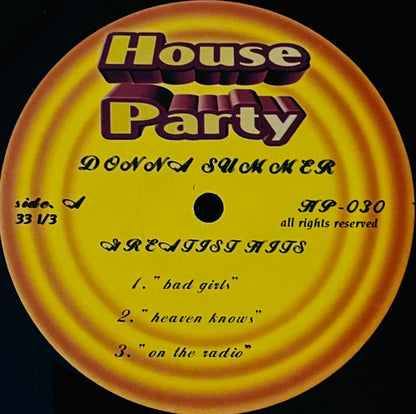 Donna Summer : Greatist Hits (12", Unofficial)