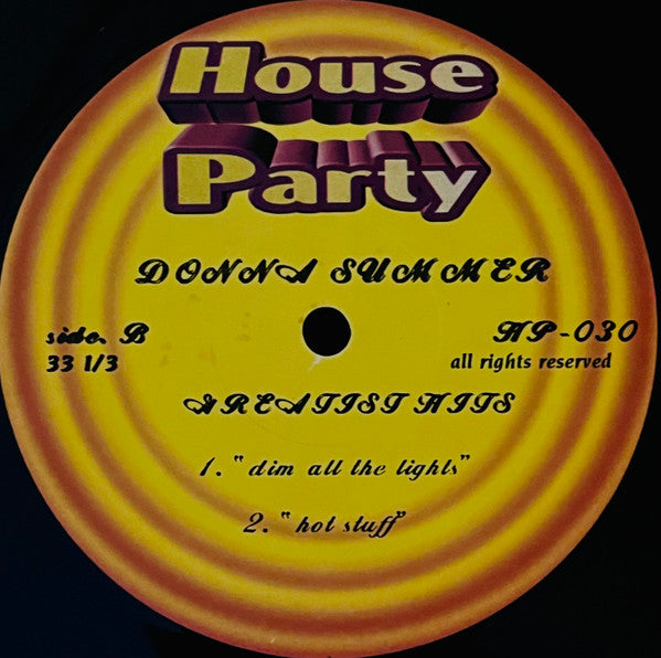 Donna Summer : Greatist Hits (12", Unofficial)