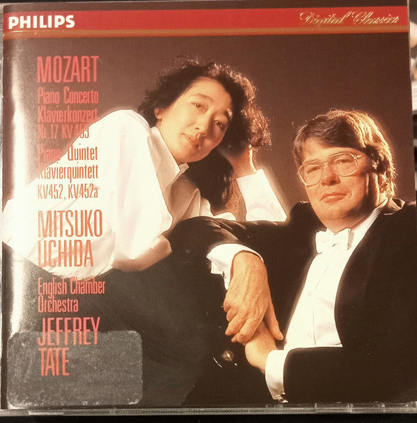Mozart*, Mitsuko Uchida, Jeffrey Tate, English Chamber Orchestra : Mozart Piano Concerto Klavierkonzert Nr. 17 KV 453 & Piano Quintet Klavierquintett KV452 (CD, Album)