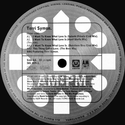 Terri Symon : I Want To Know (What Love Is) (12", Ltd)