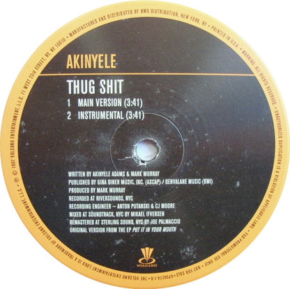 Akinyele : Thug Ness (12", Single, Promo, RM)