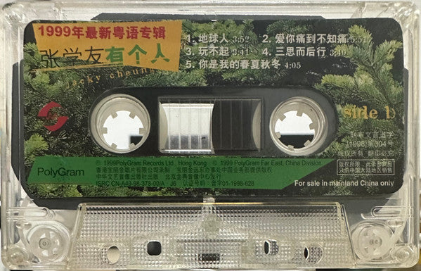 张学友* : 有个人 (Cass, Album)