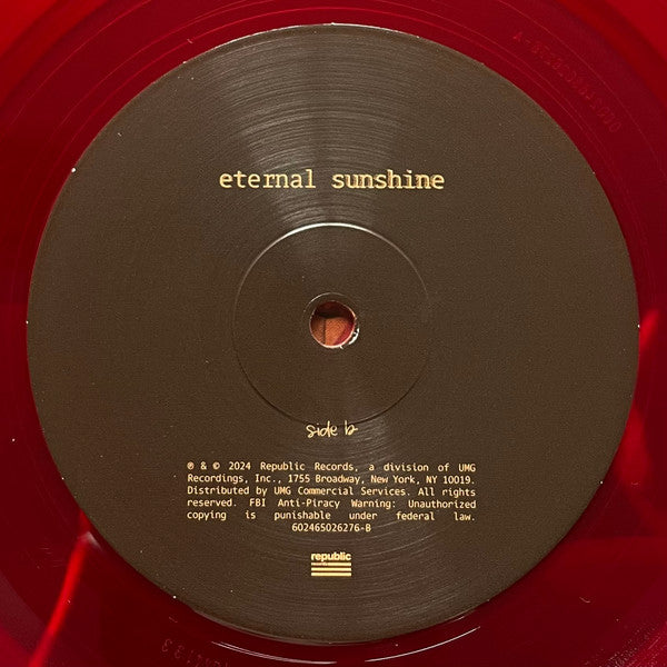 Ariana Grande : Eternal Sunshine (LP, Album, Red)
