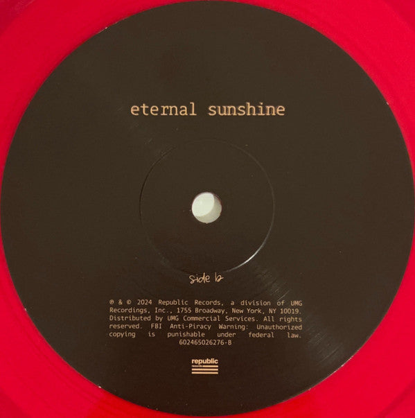 Ariana Grande : Eternal Sunshine (LP, Album, Red)