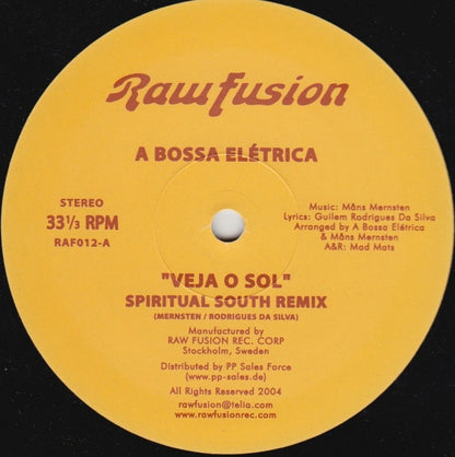 A Bossa Elétrica : Veja O Sol (12")