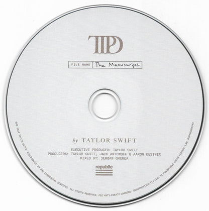 Taylor Swift : The Tortured Poets Department (CD, Album, "Th)