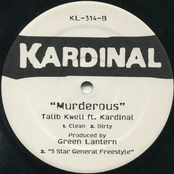 Kardinal* : Number One Spot RMX / Murderous (12")