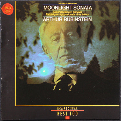 Arthur Rubinstein, Beethoven* : Moonlight Sonata: The Great Favorites, Great Beethoven Sonatas, Pathétique, Appassionata, Les Adieux (CD, Album, RE, RM)