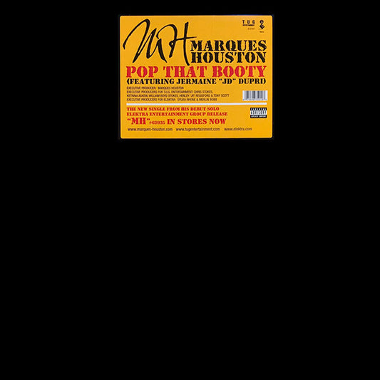 Marques Houston Featuring Jermaine "JD" Dupri* : Pop That Booty (12", Single)