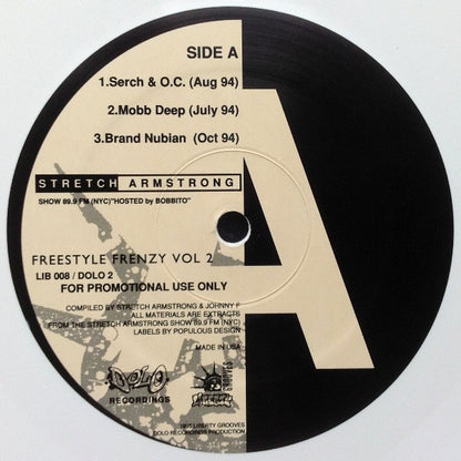 Various : Freestyle Frenzy Vol 2 (LP, Promo, Whi)