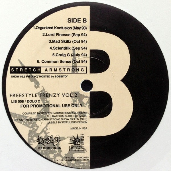 Various : Freestyle Frenzy Vol 2 (LP, Promo, Whi)