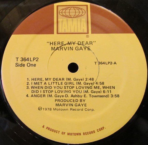 Marvin Gaye : "Here, My Dear." (2xLP, Album, Sup)