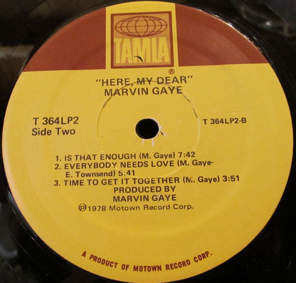 Marvin Gaye : "Here, My Dear." (2xLP, Album, Sup)