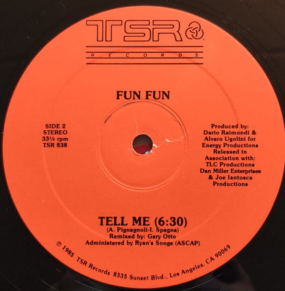 Fun Fun : Give Me Your Love / Tell Me (12")