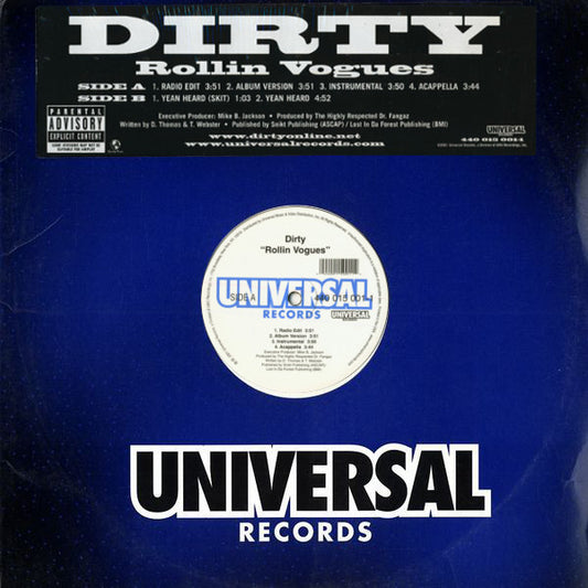 Dirty (4) : Rollin Vogues (12")
