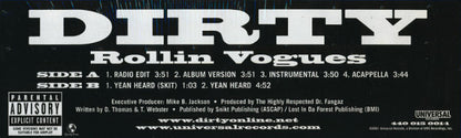 Dirty (4) : Rollin Vogues (12")