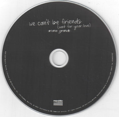 Ariana Grande : We Can't Be Friends (Wait For Your Love) (CD, Single, Ltd)