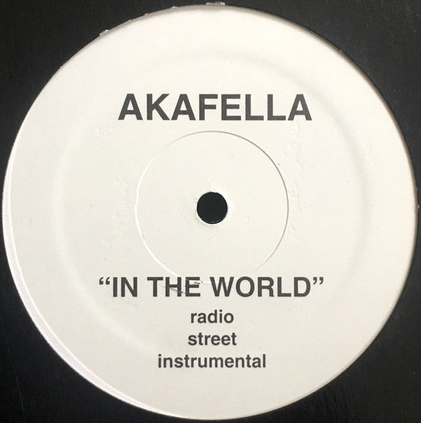 Akafella* : In Your Mouth / In The World (12", Promo)